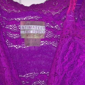 Free people 2000s neon purple lace slip